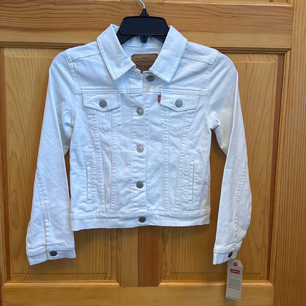 Levi’s Kids white Jean Jacket size M 10-12yrs old